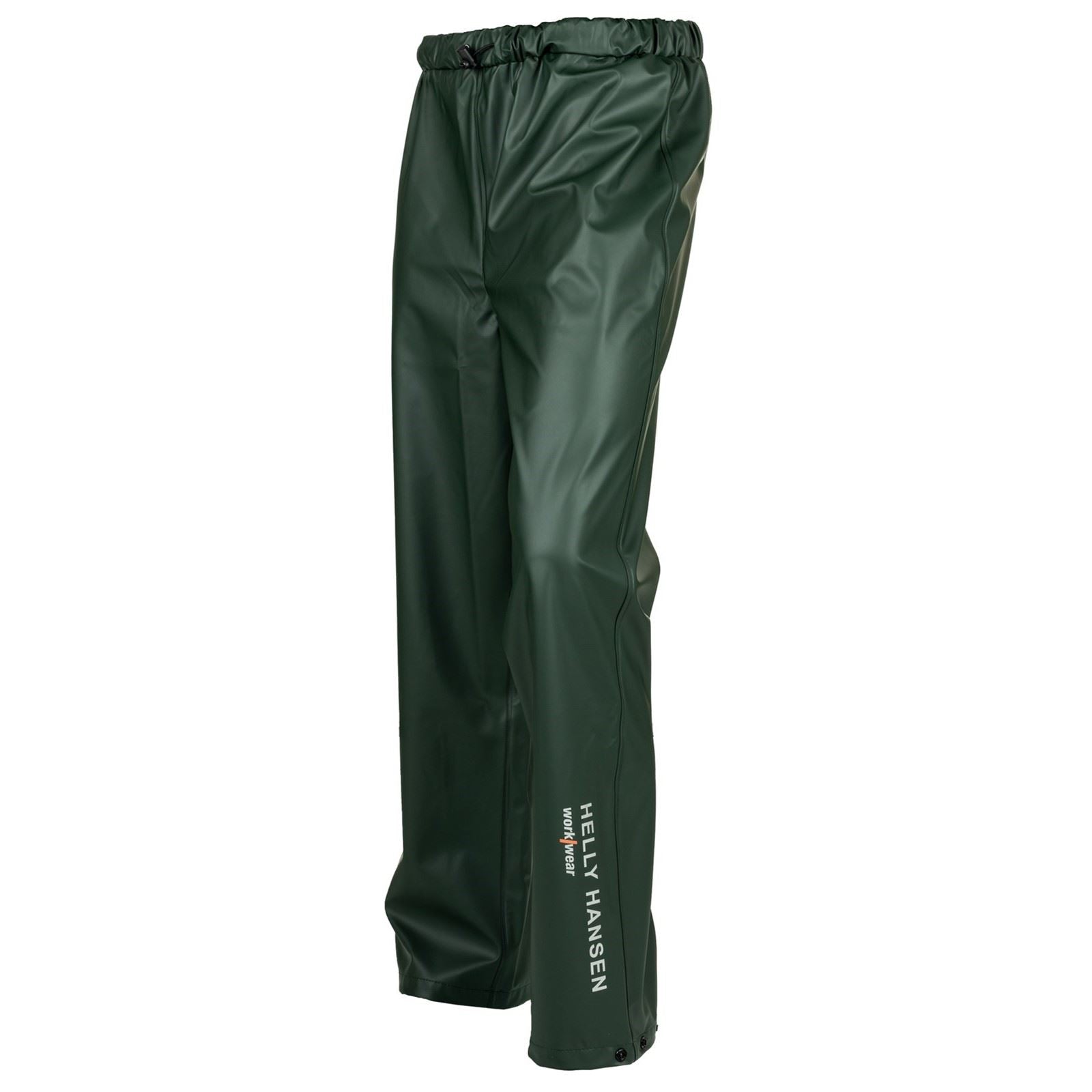Helly Hansen Workwear Voss Pantalons De Pluie Verts En Polyester Unisexe Pour Adultes