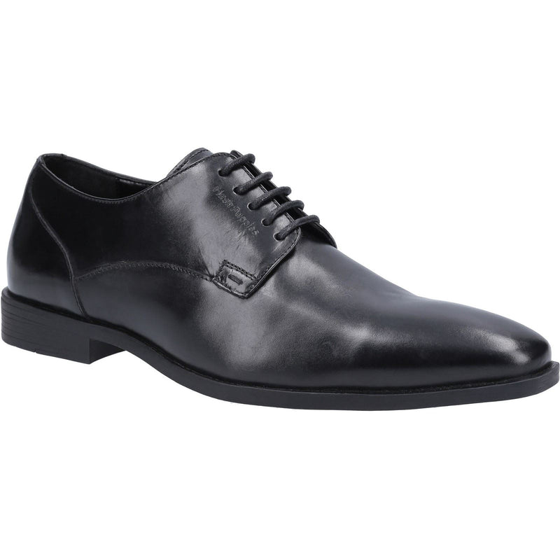 Hush Puppies Ezra Chaussures En Cuir Noir À Lacets Pour Hommes