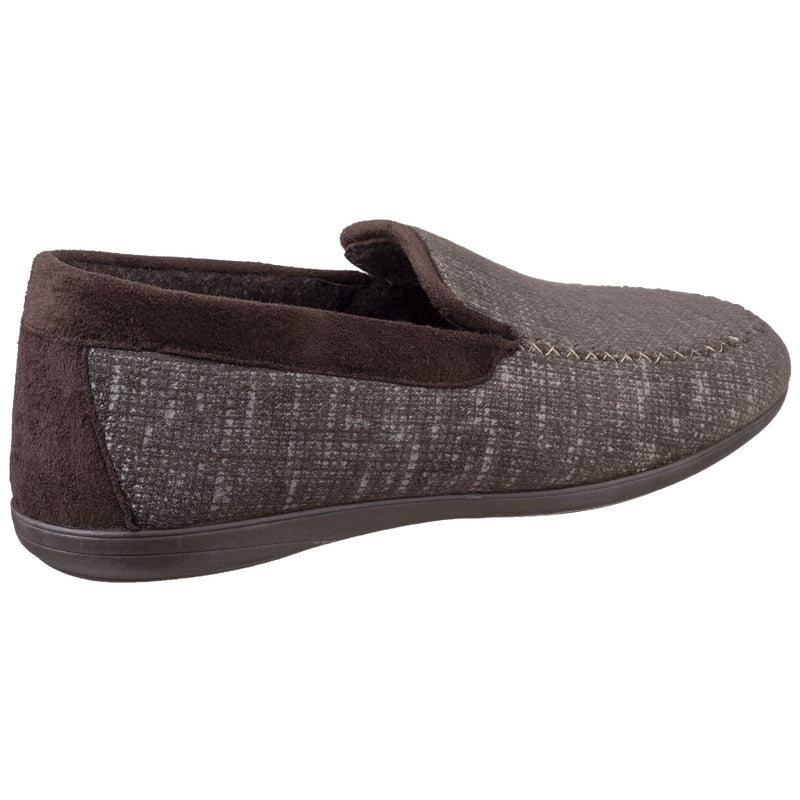 Cotswold Stanley Chaussons Pour Hommes En Microfibre Marron