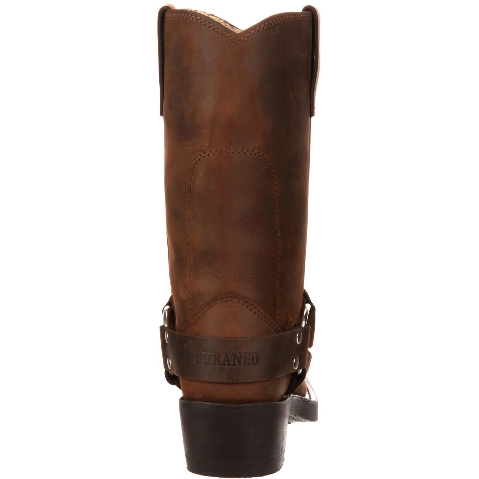 Durango Bottes En Cuir De Harnais Pour Hommes En Marron Vieilli