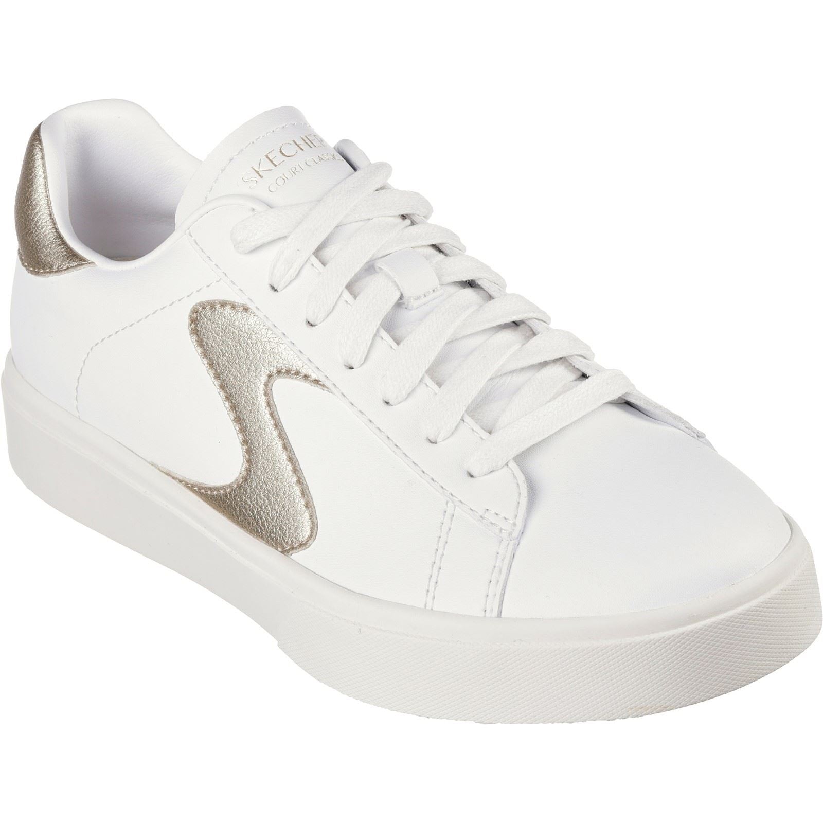 Skechers Eden LX Beaming Glory Baskets Blanches/Dorées Pour Femme En Synthétique