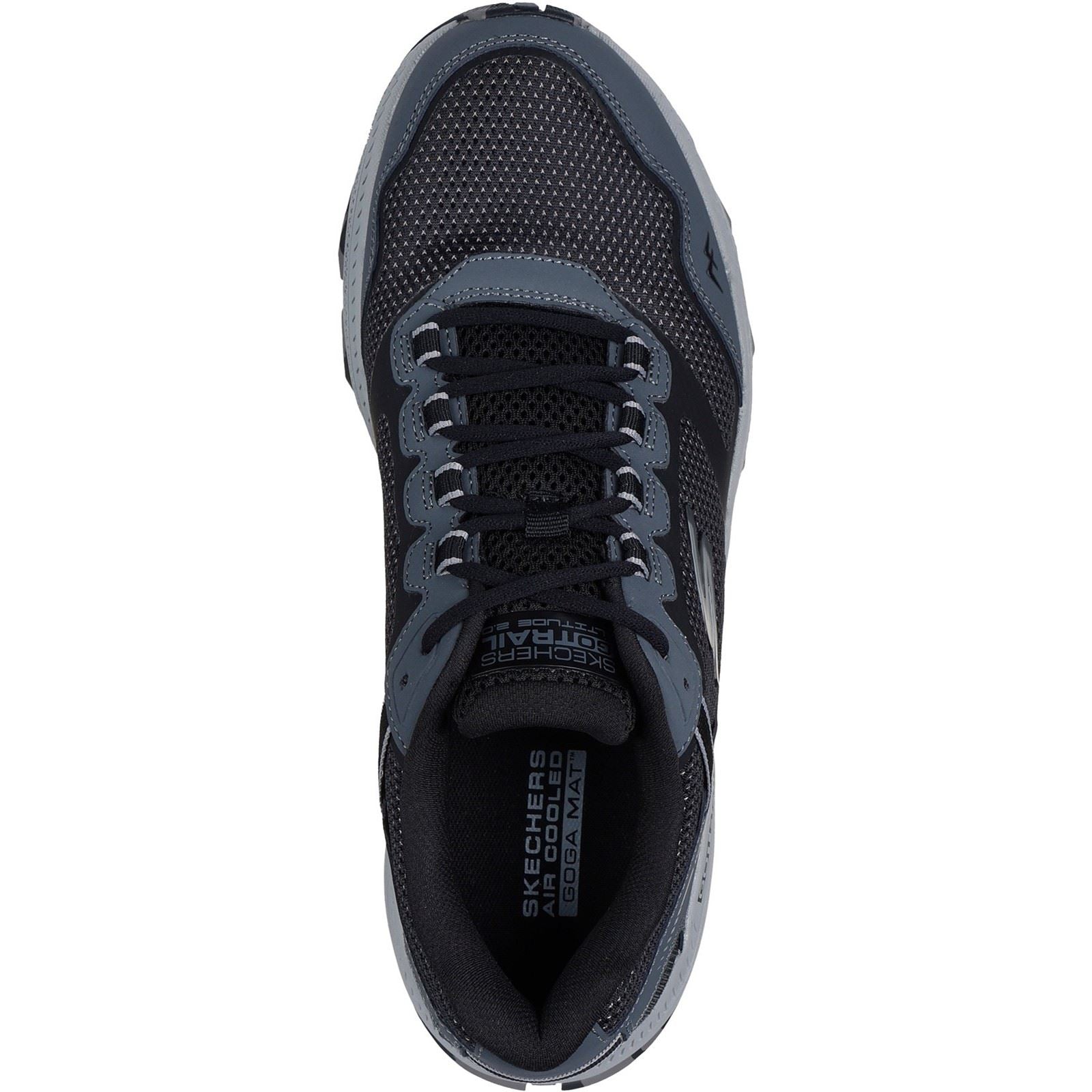 Skechers Performance GO RUN Trail Altitude 2.0 Marble Rock 3 Chaussures De Sport Pour Homme En Cuir Noir/gris