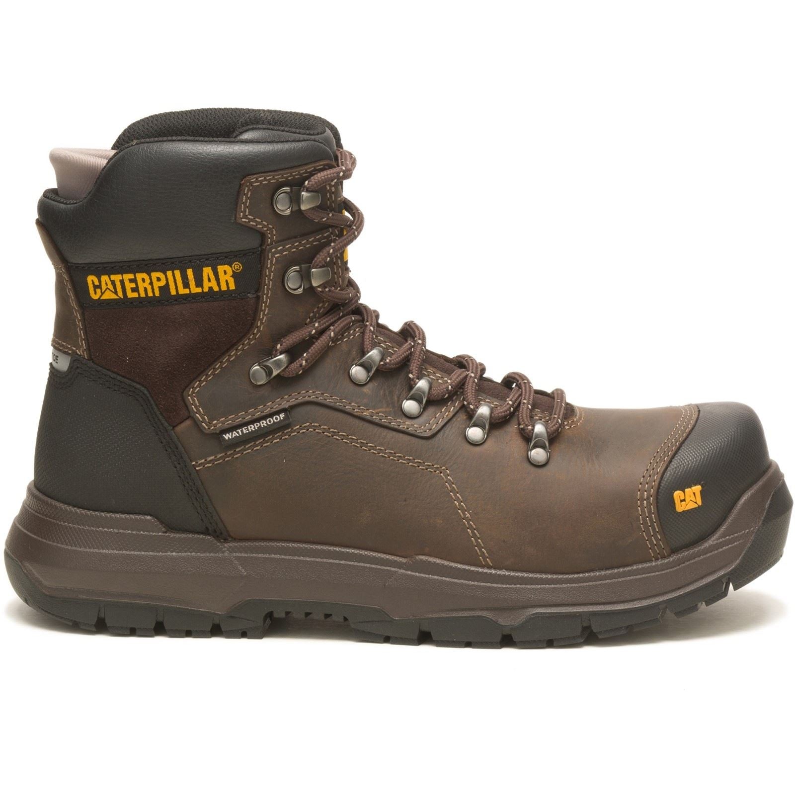 Caterpillar Bottes De Sécurité En Cuir Diagnostic 2.0 Coffee
