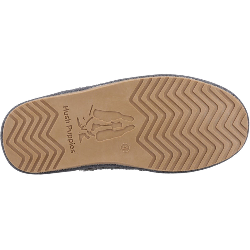 Hush Puppies Joanna Chaussons De Femme En Textile Gris Anthracite