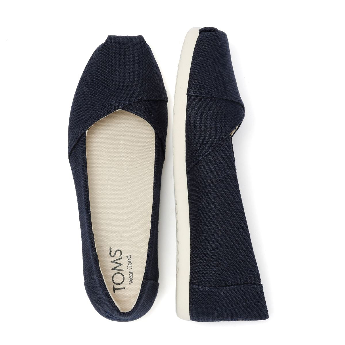 TOMS Alpargata Ballet Espadrilles Bleu marine En Toile Pour Femmes