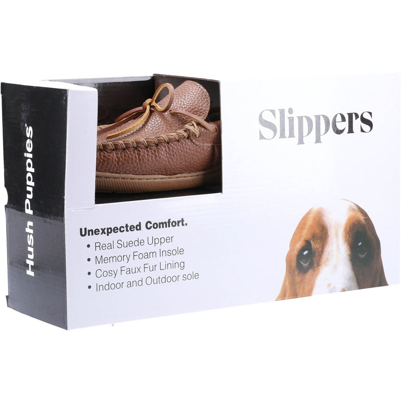 Hush Puppies Ace Chaussons En Cuir Pour Homme Couleur Chamois