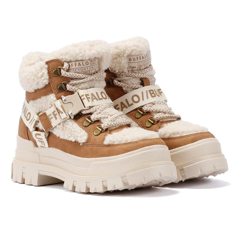 Buffalo Aspha Com Mid Warm Bottes Beige Pour Femmes