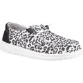 HEYDUDE Wendy Leopard Mocassins Noirs/Gris Pour Femmes
