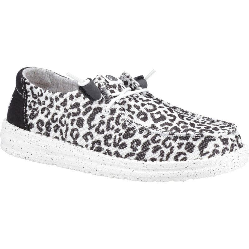 HEYDUDE Wendy Leopard Mocassins Noirs/Gris Pour Femmes
