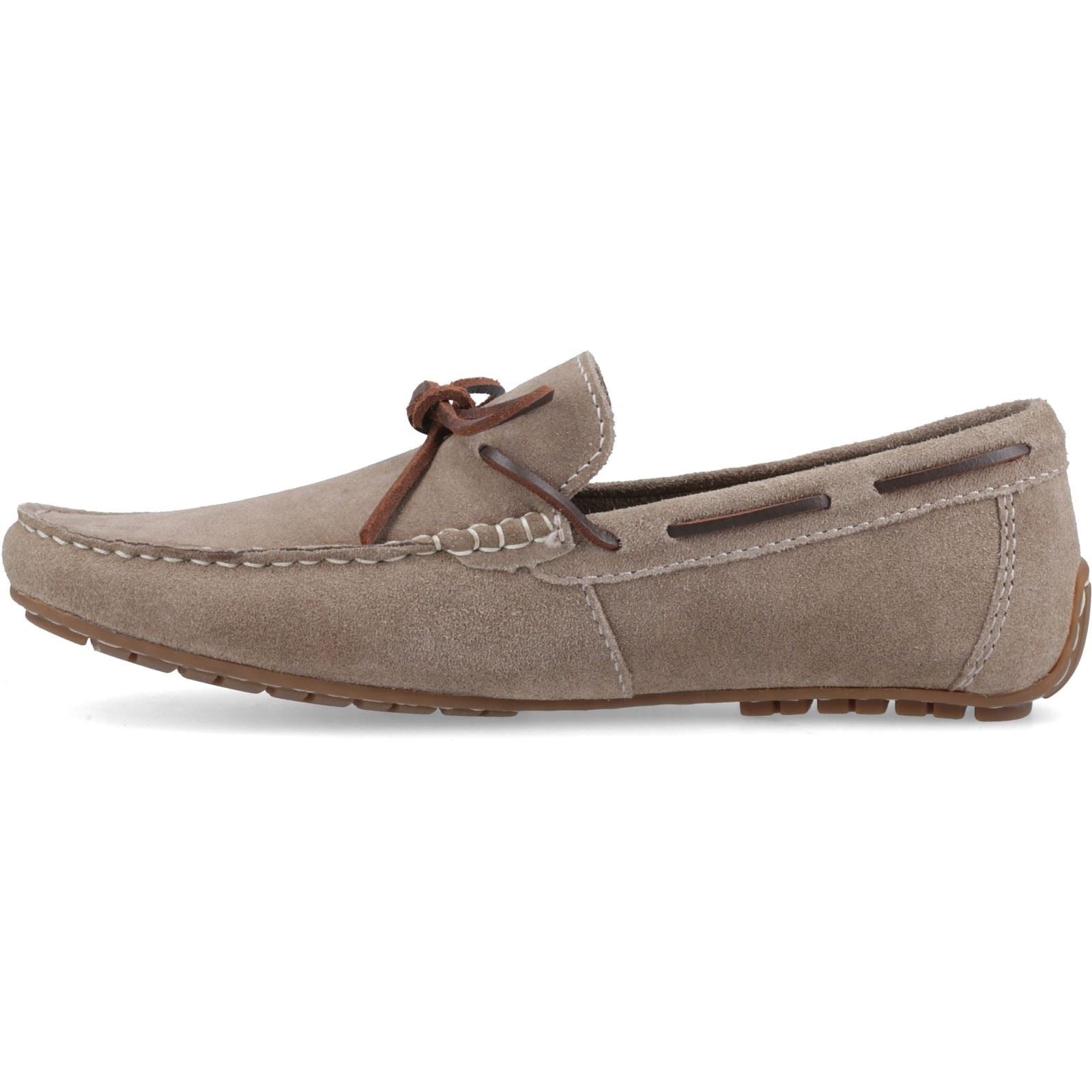 Hush Puppies Reuben Boat Shoe Chaussures Bateau En Daim Pour Homme Taupe