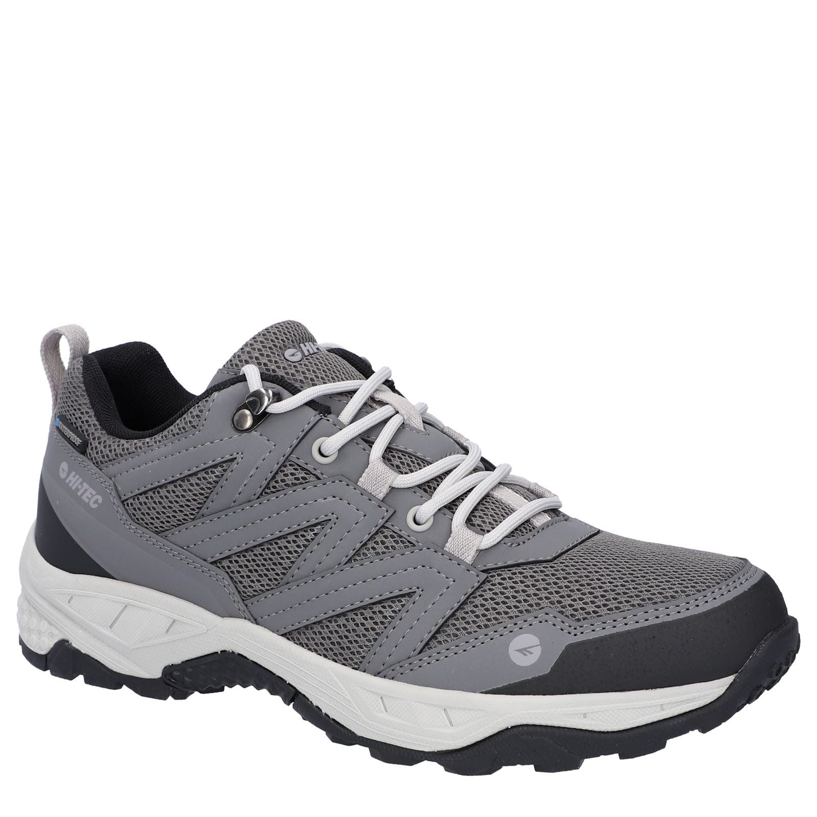Hi-Tec Saunter WP Chaussures De Randonnée Grises Pour Hommes En Maille De Polyester