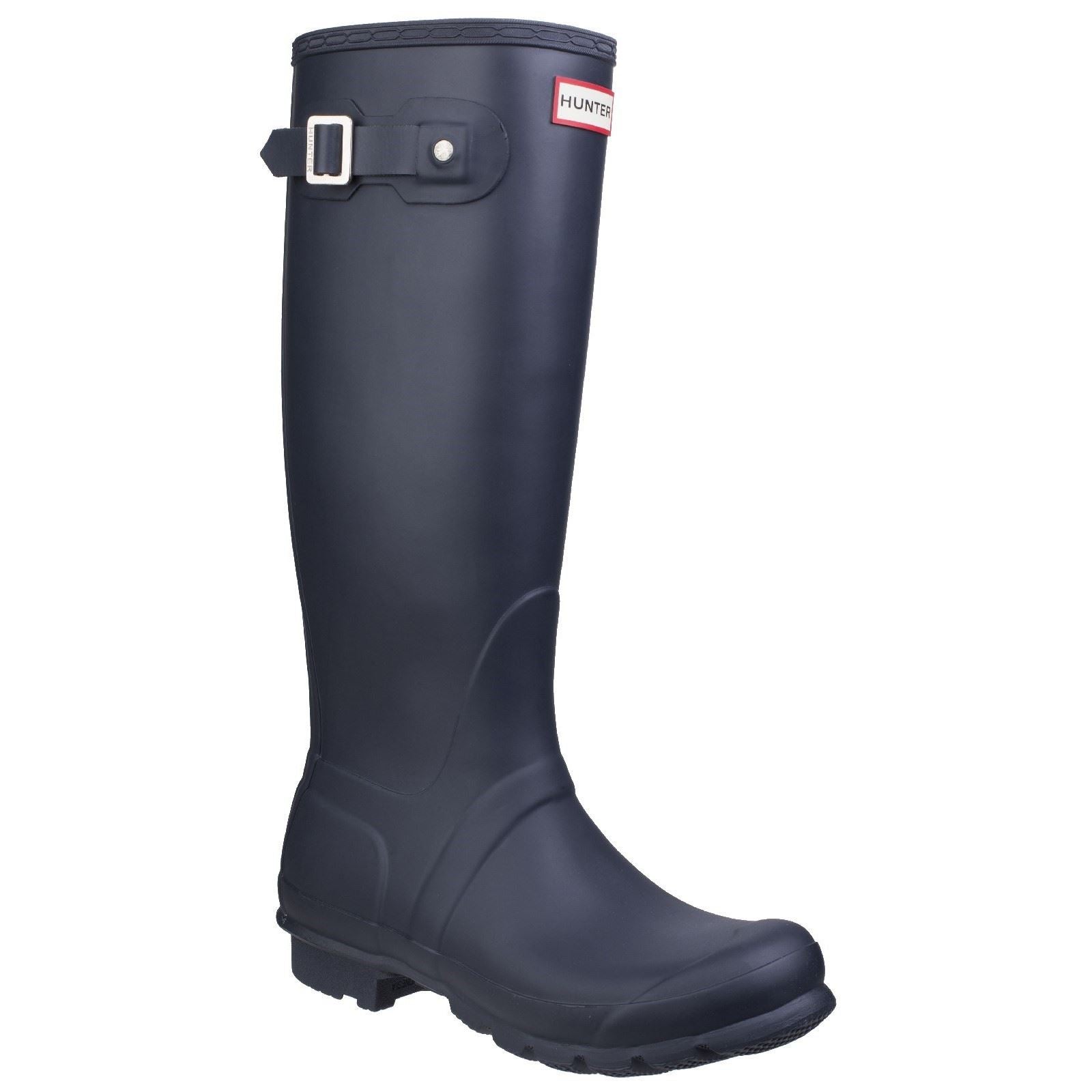 Hunter Original Tall Bottes En Caoutchouc Bleu Marine Pour Femme