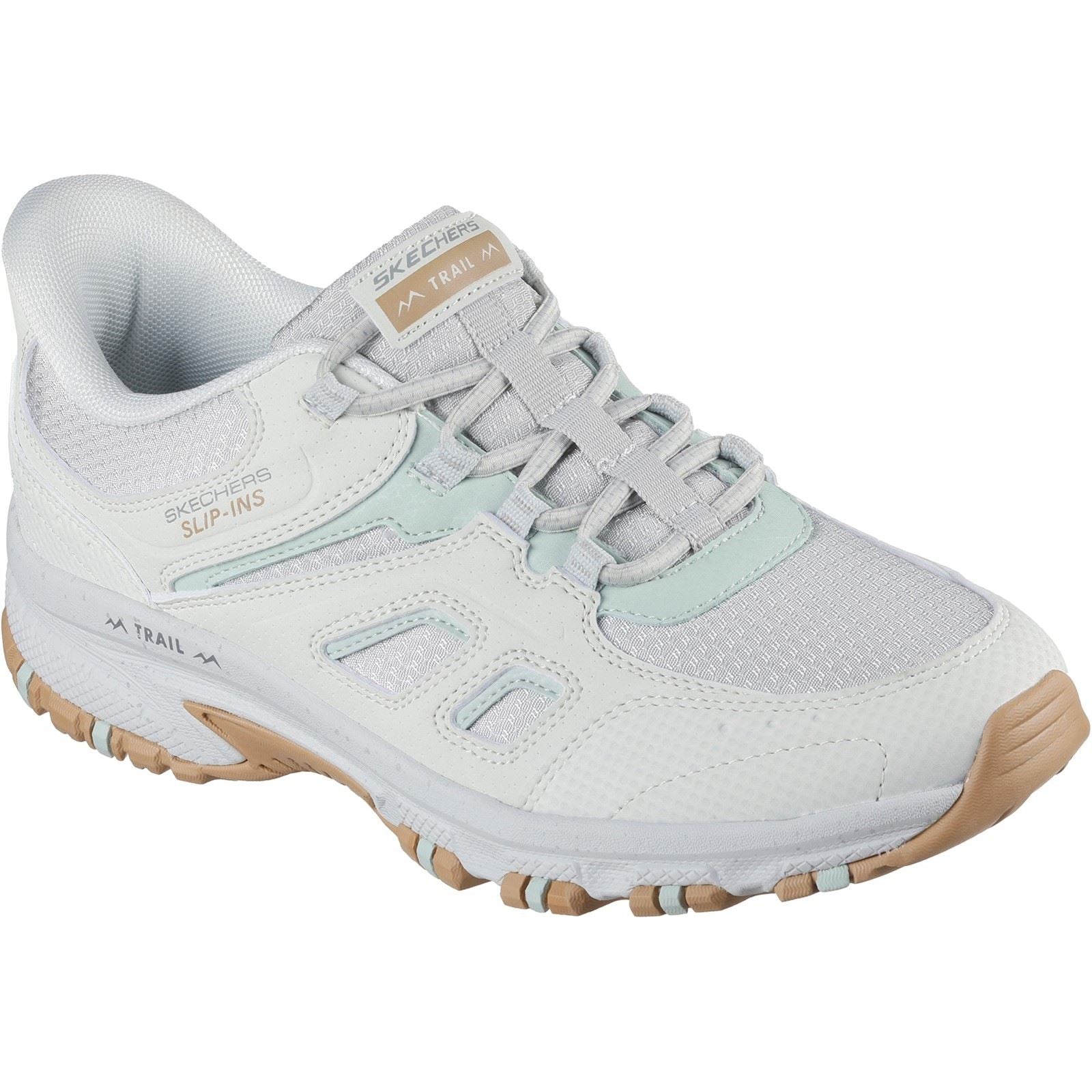Skechers Slip-ins Hillcrest Kamalino Bottes De Randonnée Synthétiques Pour Femmes De Couleur Gris Clair