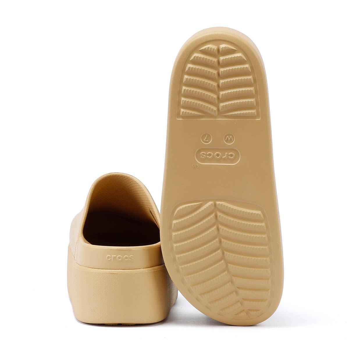 Crocs Dylan Platform Sabots Pour Femmes En Couleur Blé
