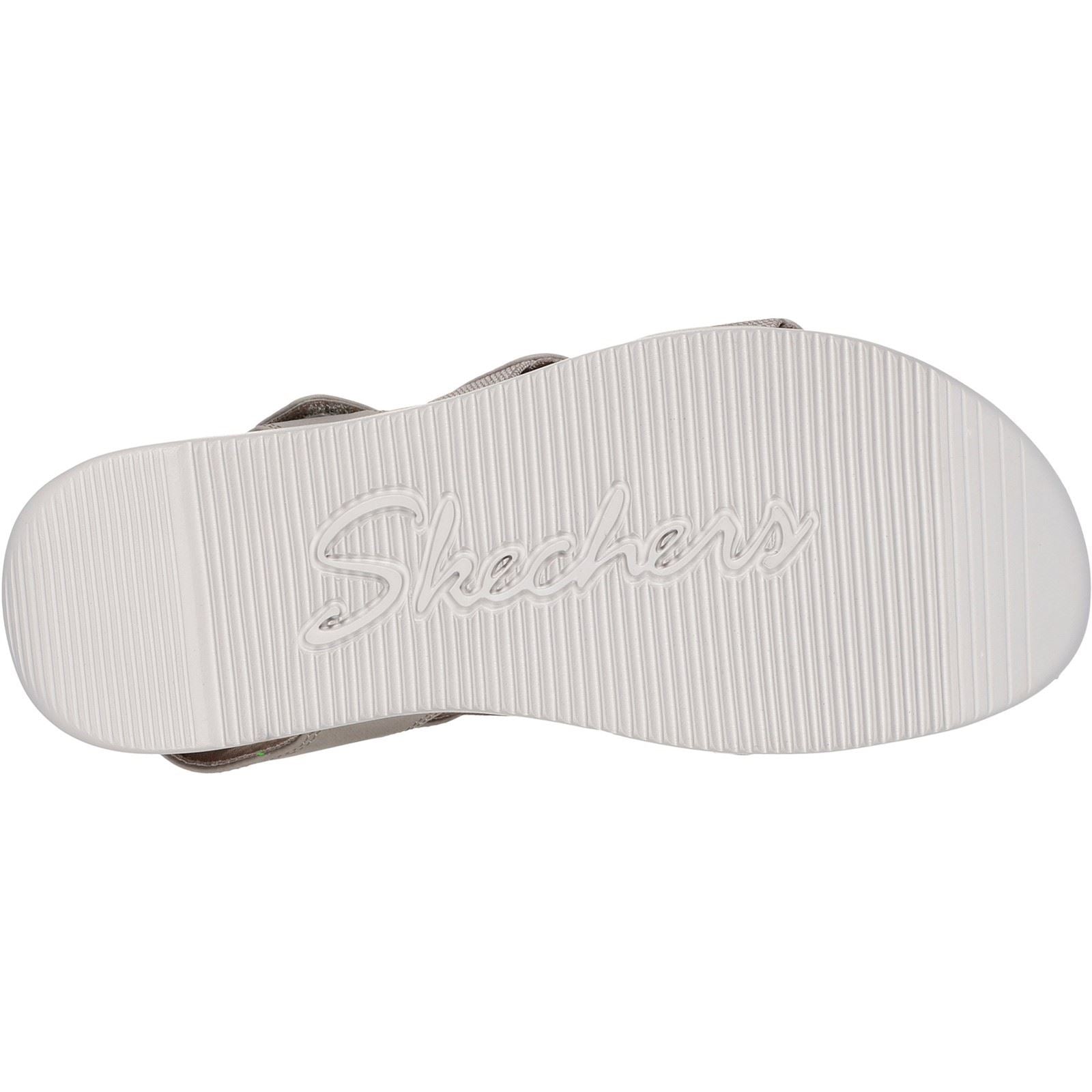Skechers Lifted Comfort Sandales Taupe En Polyuréthane Pour Femmes