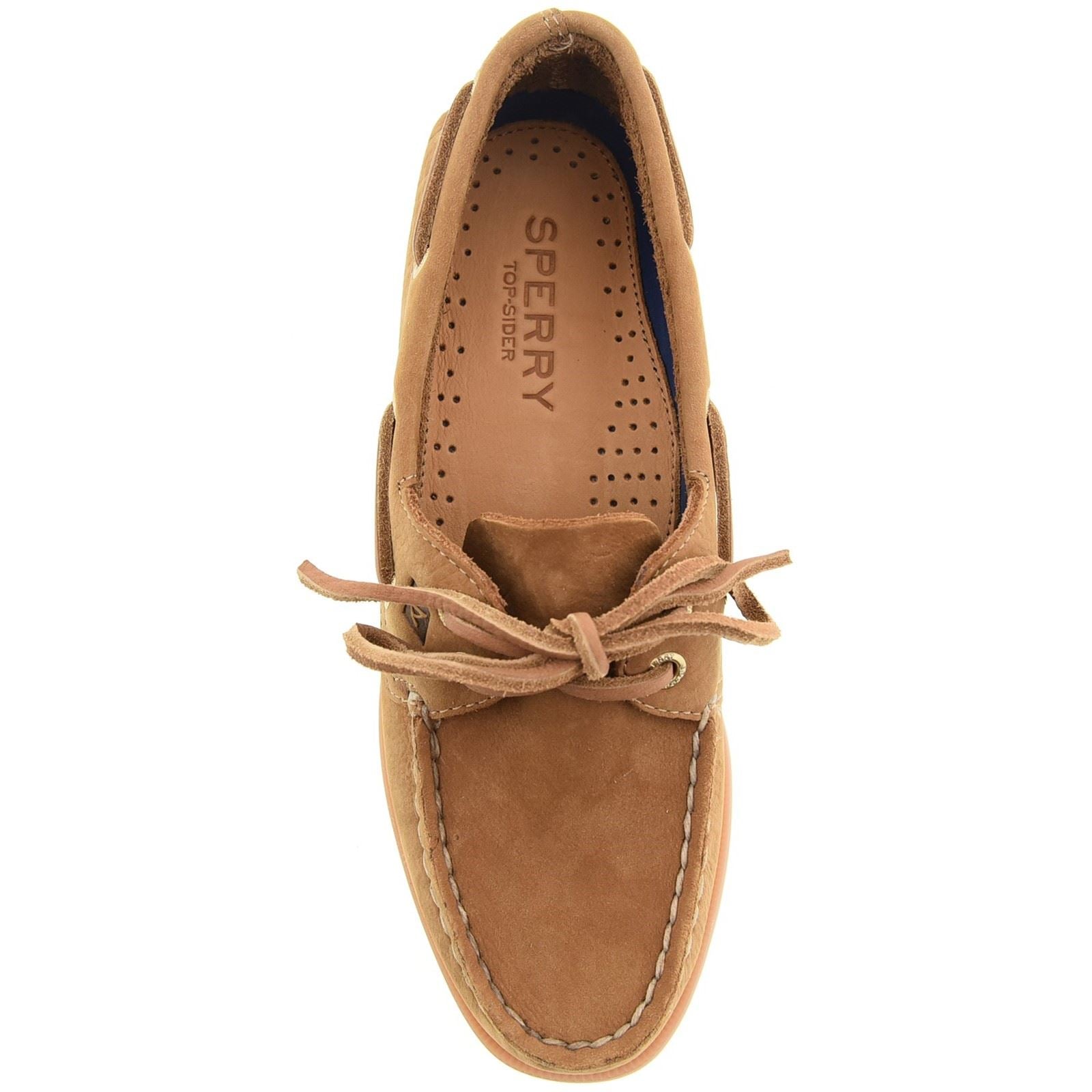 Sperry Authentic 2 Eye Boat Chaussures Bateau En Cuir Pour Femmes Couleur Tan