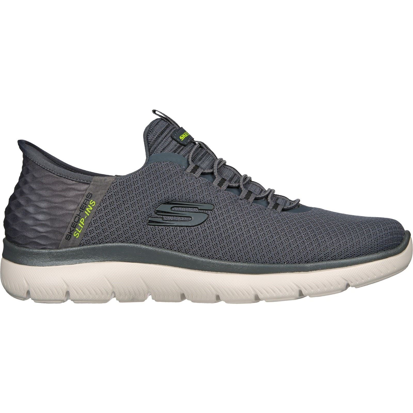 Skechers Summits High Range Baskets En Synthétique Pour Hommes, Couleur Anthracite
