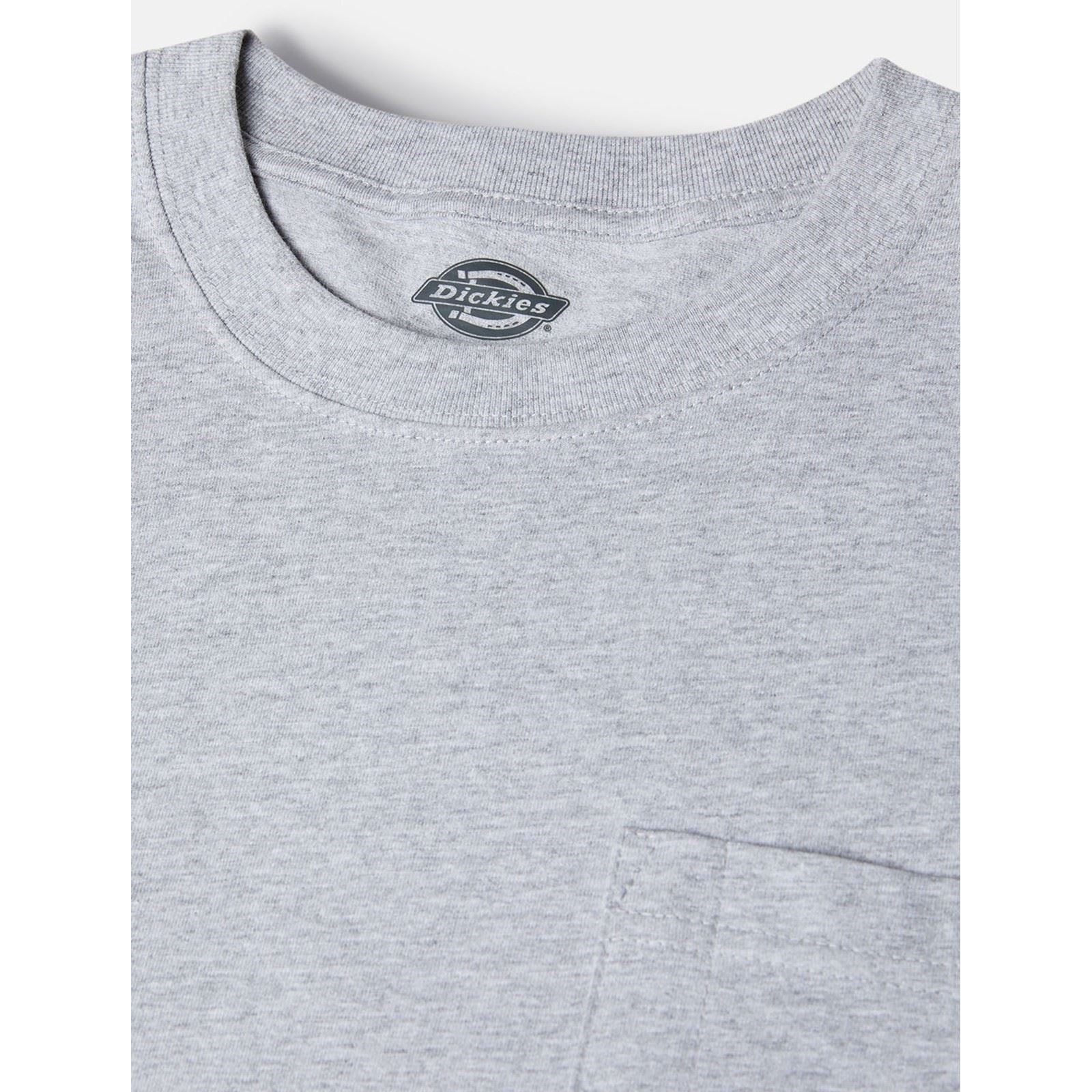 Dickies Pocket Long Sleeve T-Shirt Gris En Coton Pour Homme