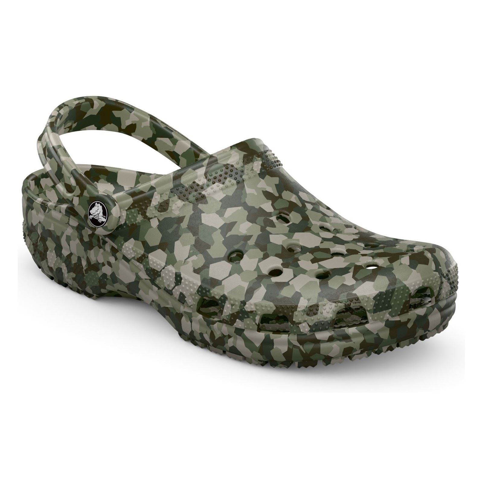 Crocs Classic Confetti Sabots Verts Armée Pour Hommes En Eva
