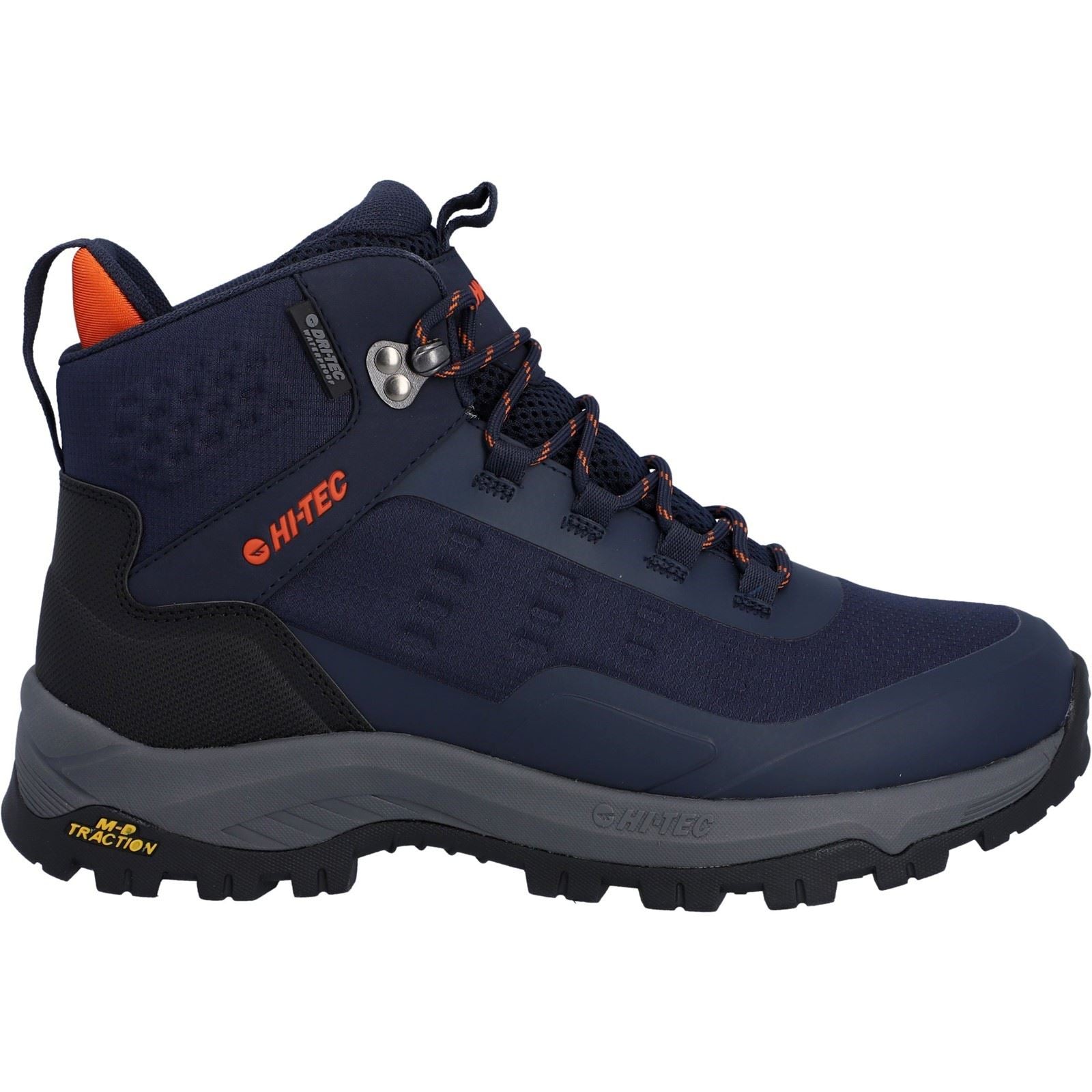 Hi-Tec Storm Expedition Sport Bottes De Randonnée Homme En Polyuréthane Bleu Marine/orange