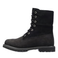 Timberland Warm Lined Waterproof Bottes Noires En Cuir Pour Femmes