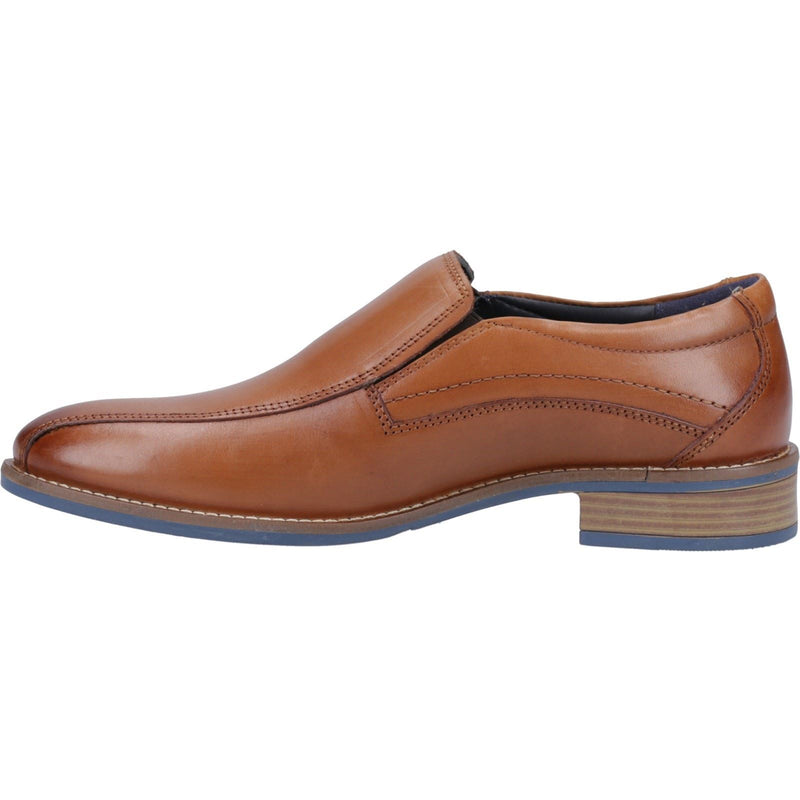Hush Puppies Donovan Chaussures À Enfiler En Cuir Pour Hommes Couleur Fauve