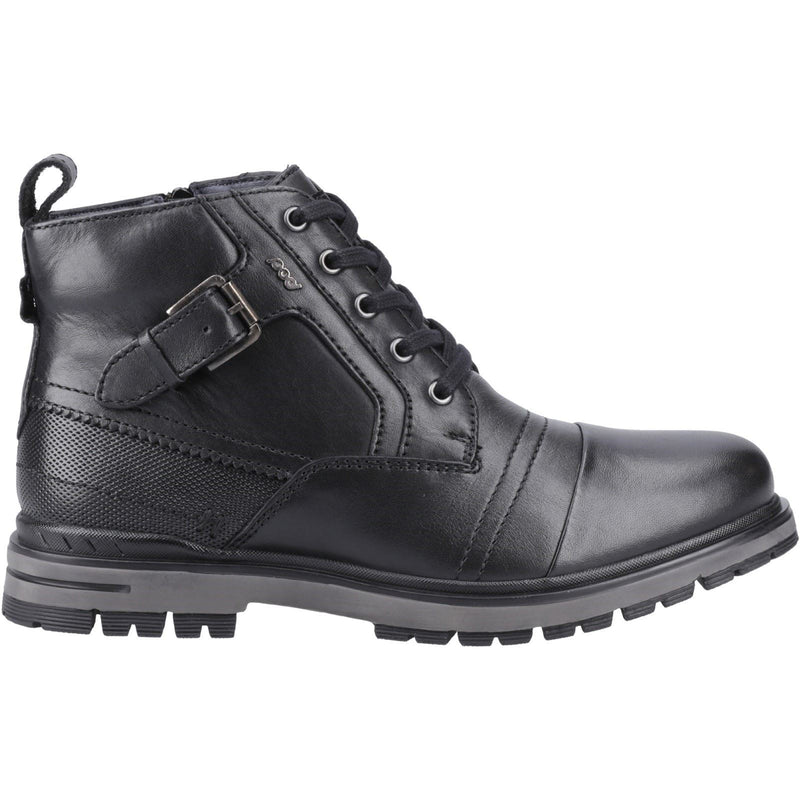 Pod Eros Bottes Noires En Cuir Pour Hommes