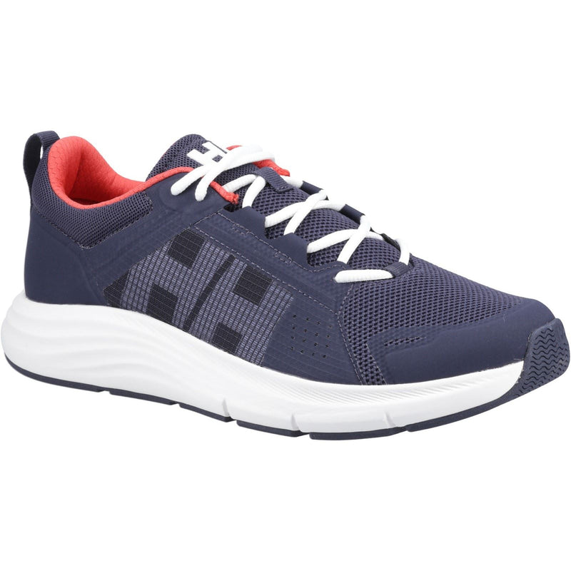 Helly Hansen Sport AHIGA EVO 5 Baskets En Polyester Pour Hommes Bleu Marine/Rouge Alerte