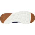 Skechers Skech-Air Court Air Wave Baskets En Cuir Pour Femmes, Bleu Marine/Multicolore