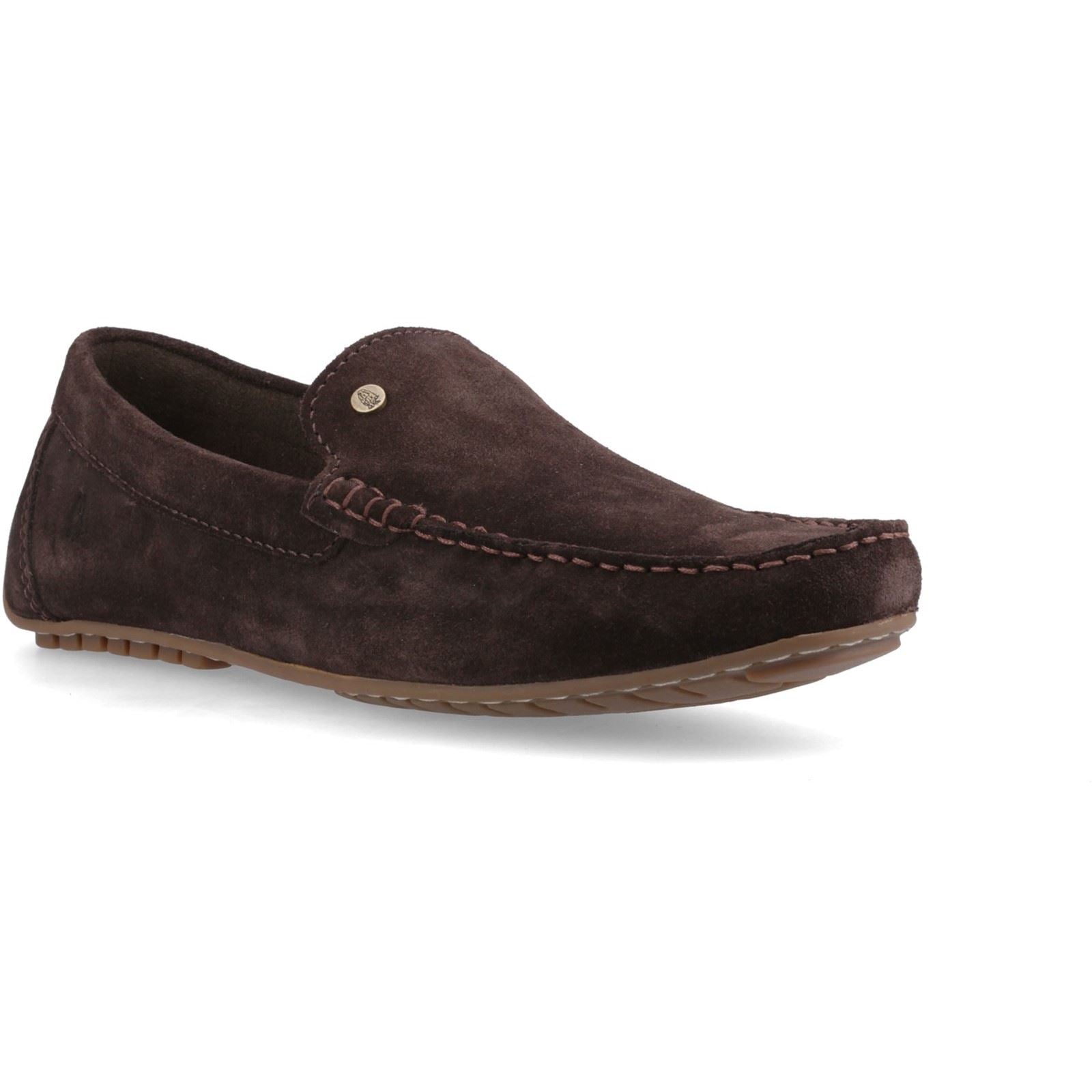 Hush Puppies Ralph Suede Mocassins En Cuir Marron Pour Hommes