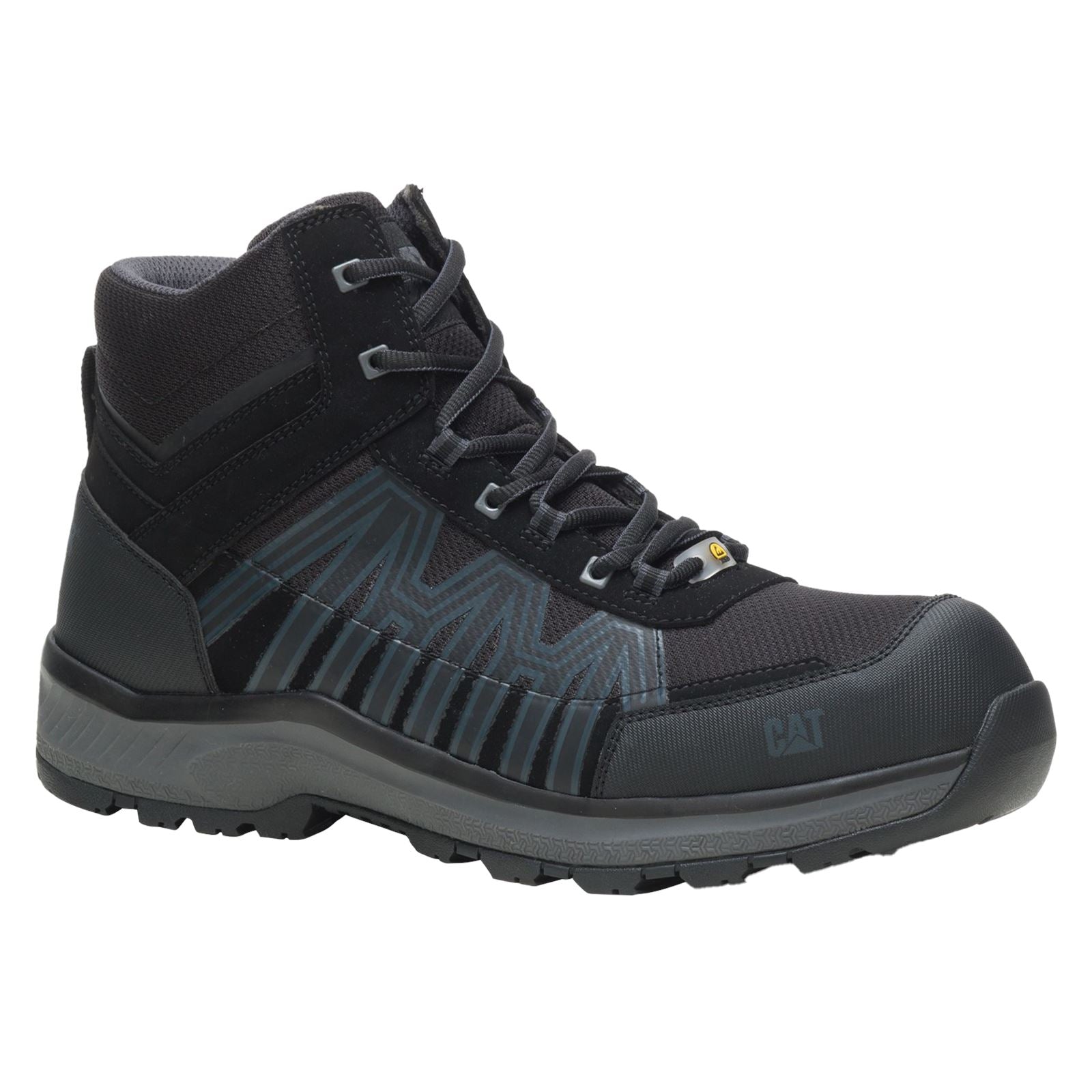 Caterpillar Bottes De Randonnée Noires Charge Pu/Mesh/Tpu