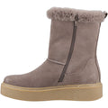 Hush Puppies Becca Mid Bottes Pour Femmes En Daim Taupe