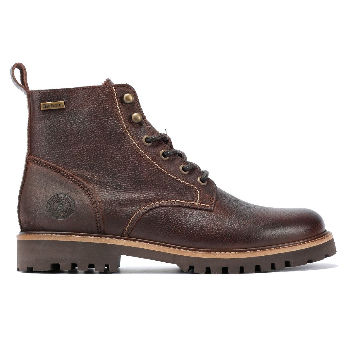 Barbour Foggy Bottes en cuir marron pour hommes