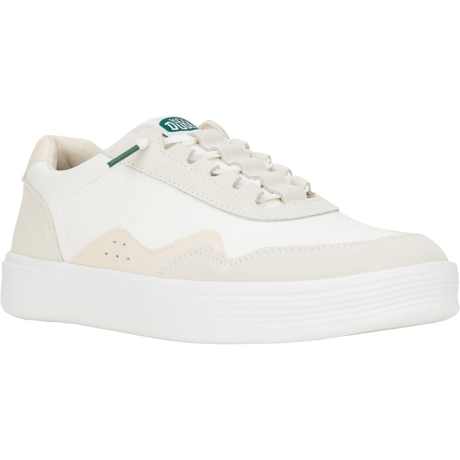 HEYDUDE Hudson Classic Baskets Légères Beiges/Blanches Pour Hommes Suede