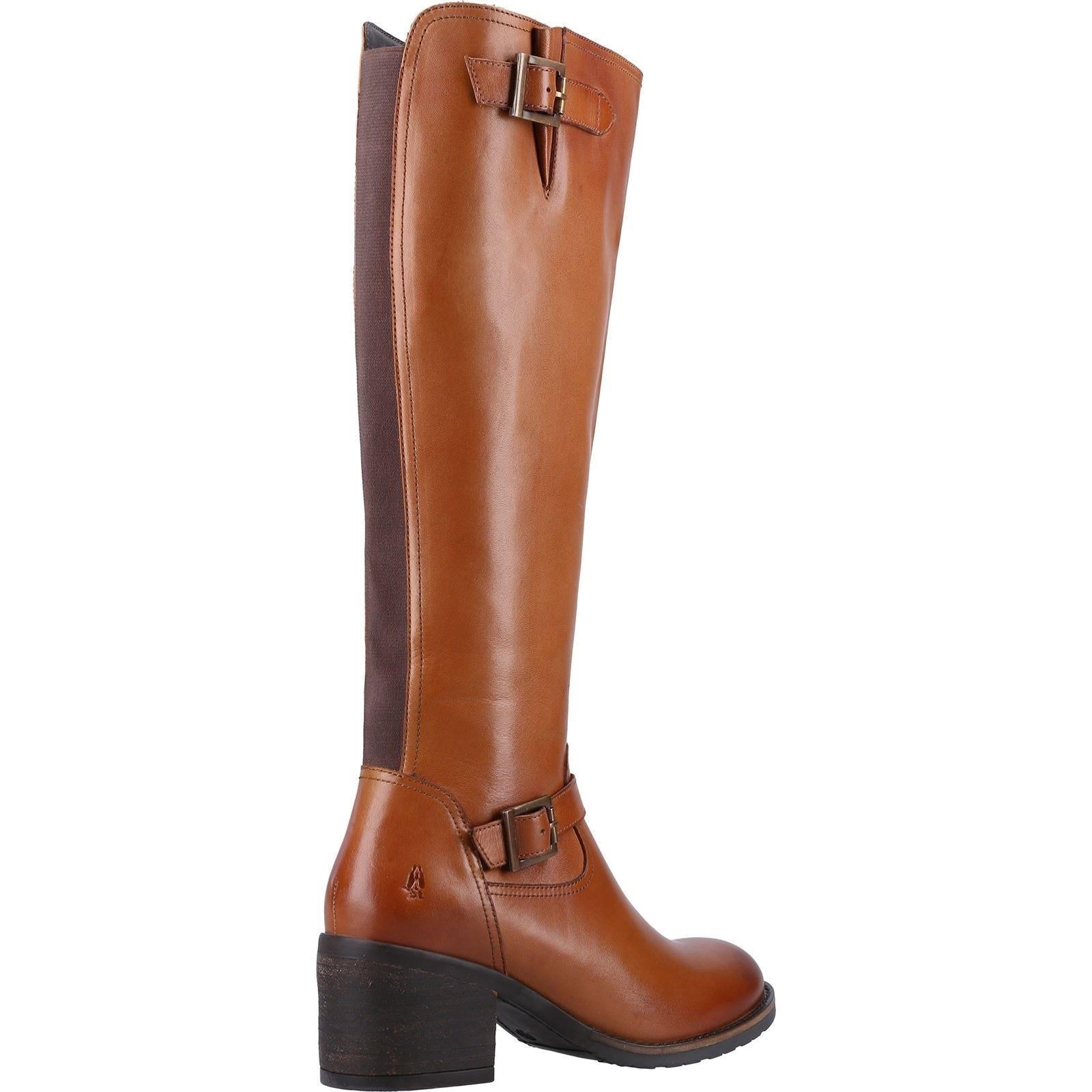 Hush Puppies Heidi Bottes En Cuir Pour Femmes De Couleur Marron
