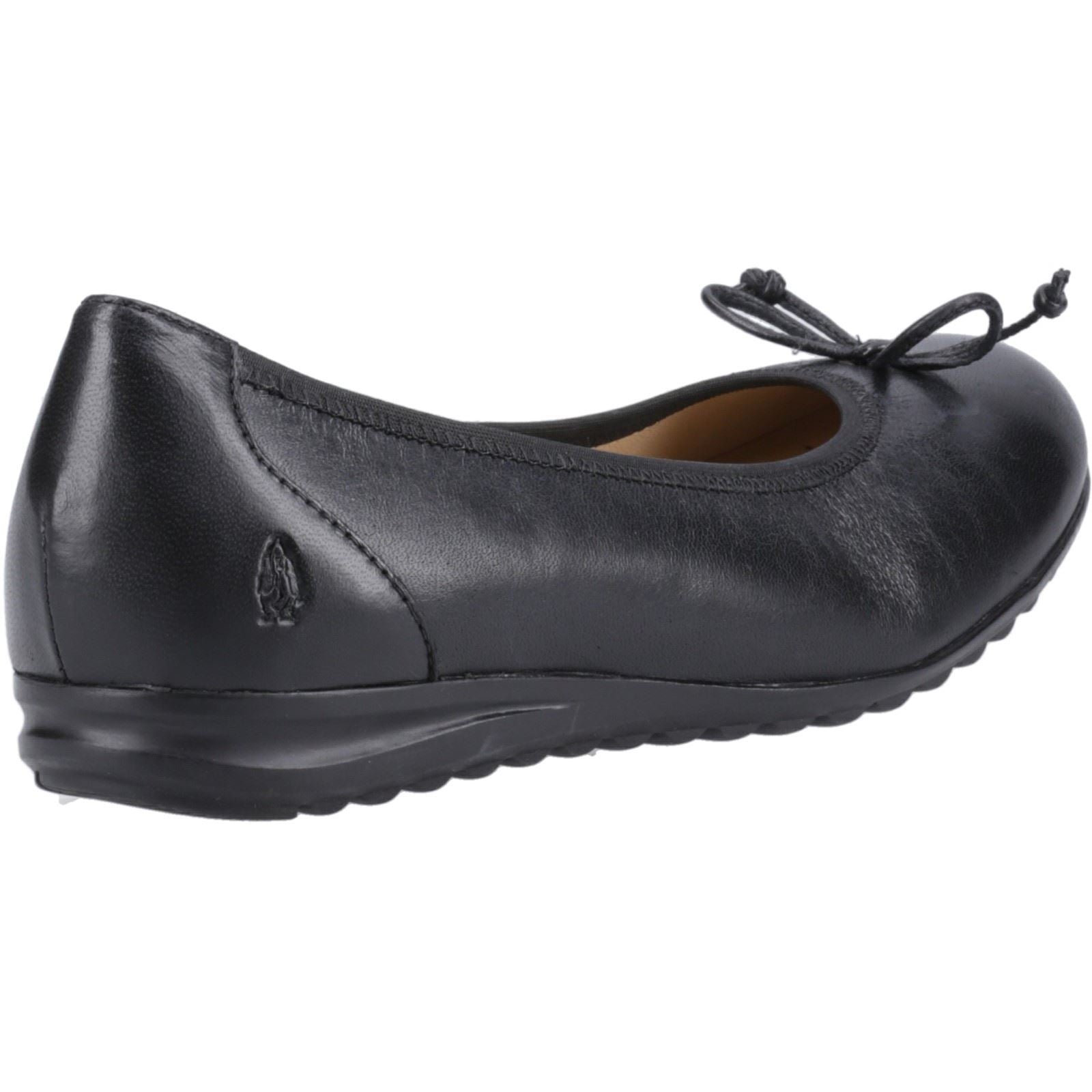 Hush Puppies Lucille Flats En Cuir Pour Femmes Noir