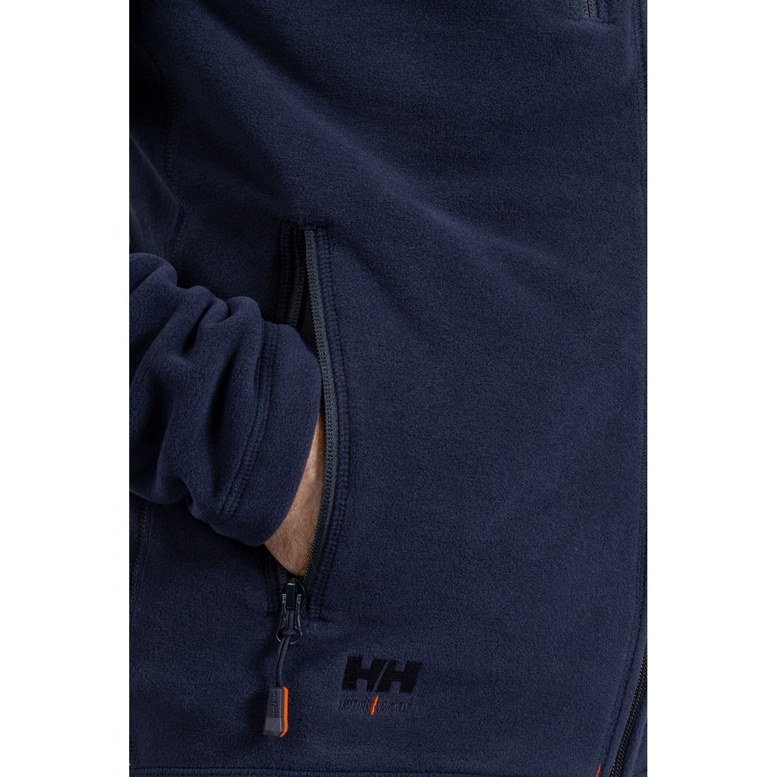 Helly Hansen Workwear Oxford Veste En Polaire Bleue Pour Homme