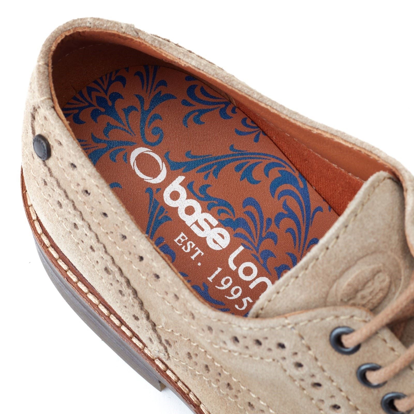 Base London Hatfield Chaussures De Ville En Cuir Pour Homme.