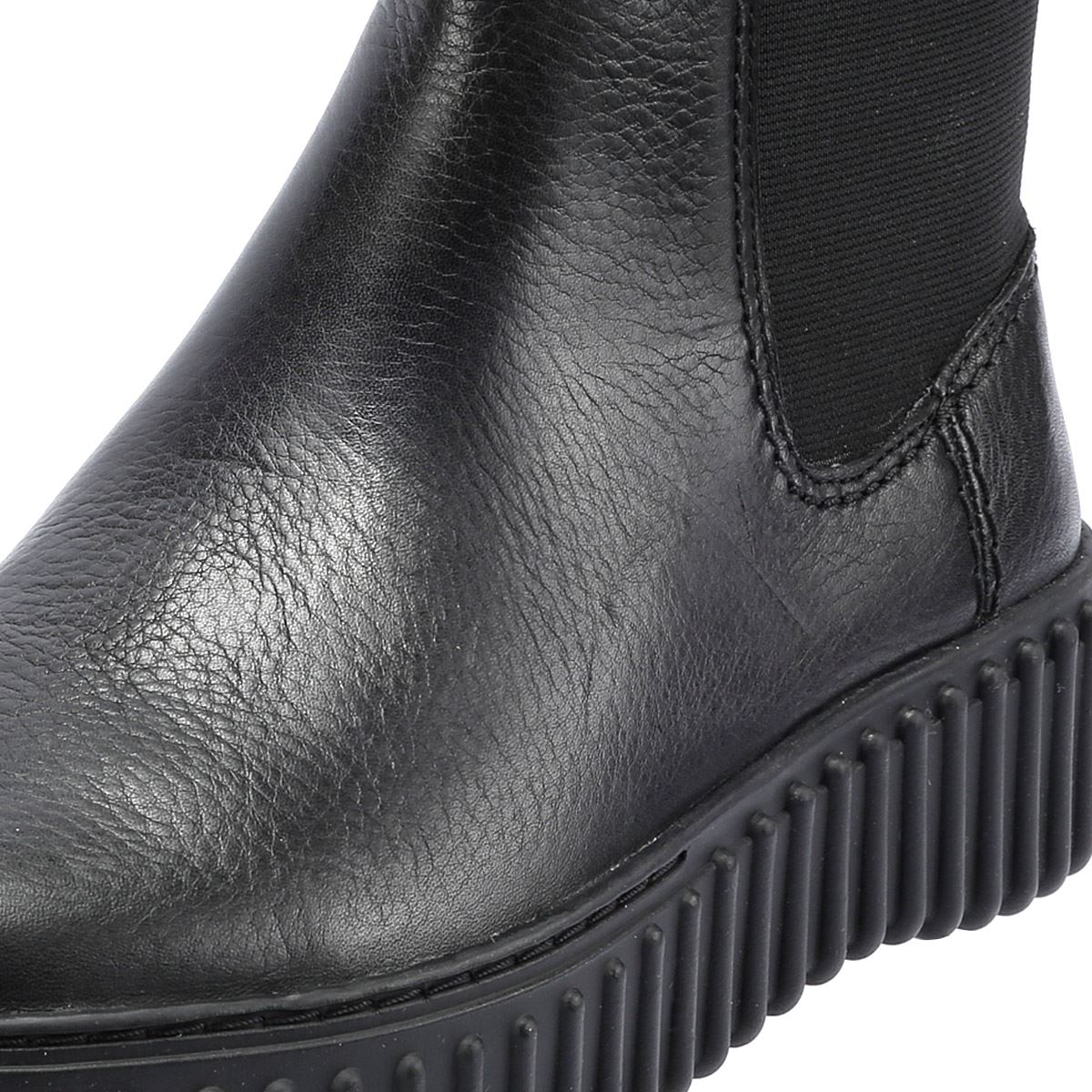 Clarks Main Torhill Maple Bottes Noires En Cuir Pour Femmes