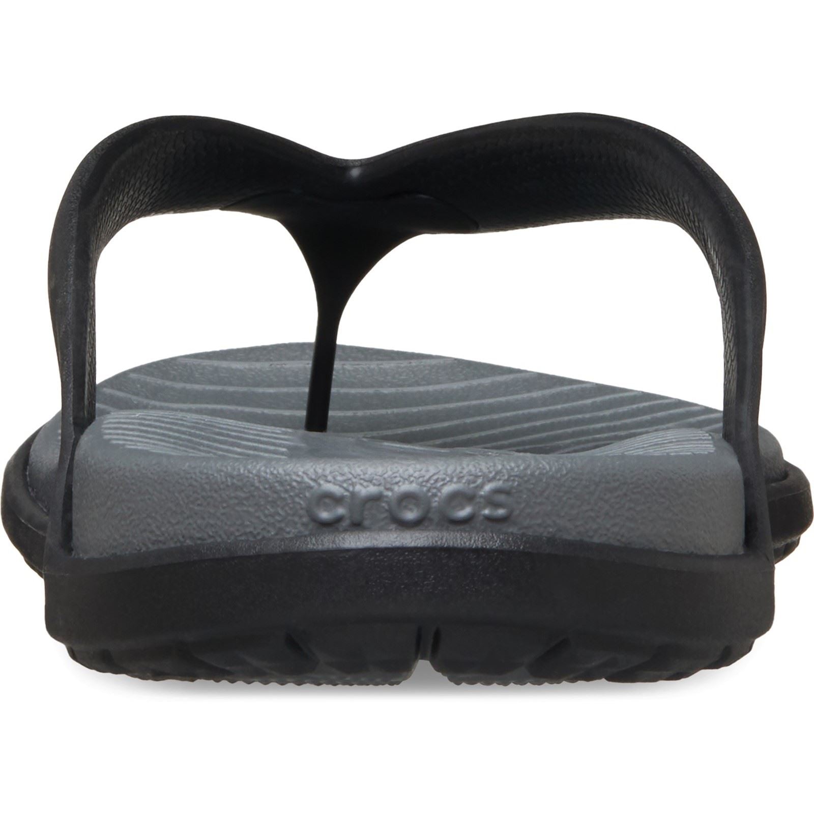 Crocs Coast Flip Tongs En Polyuréthane Pour Homme Noires/Grises Ardoise