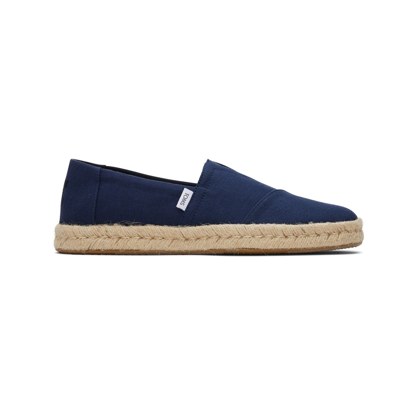 TOMS Alpargata Rope 2.0 Espadrilles Pour Hommes En Coton 100 %, Couleur Marine