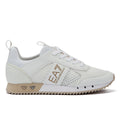 EA7 XK050 Womens White/Oxford Tan/Silver Trainers
