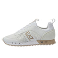 EA7 XK050 Womens White/Oxford Tan/Silver Trainers
