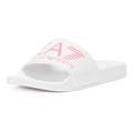 Emporio Armani EA7 Sea World Shiny Womens White / Pink Fluo Slides
