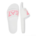 Emporio Armani EA7 Sea World Shiny Womens White / Pink Fluo Slides