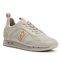 EA7 B&W Suede Womens Moonbeam / Rose Gold Trainers
