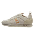 EA7 B&W Suede Womens Moonbeam / Rose Gold Trainers