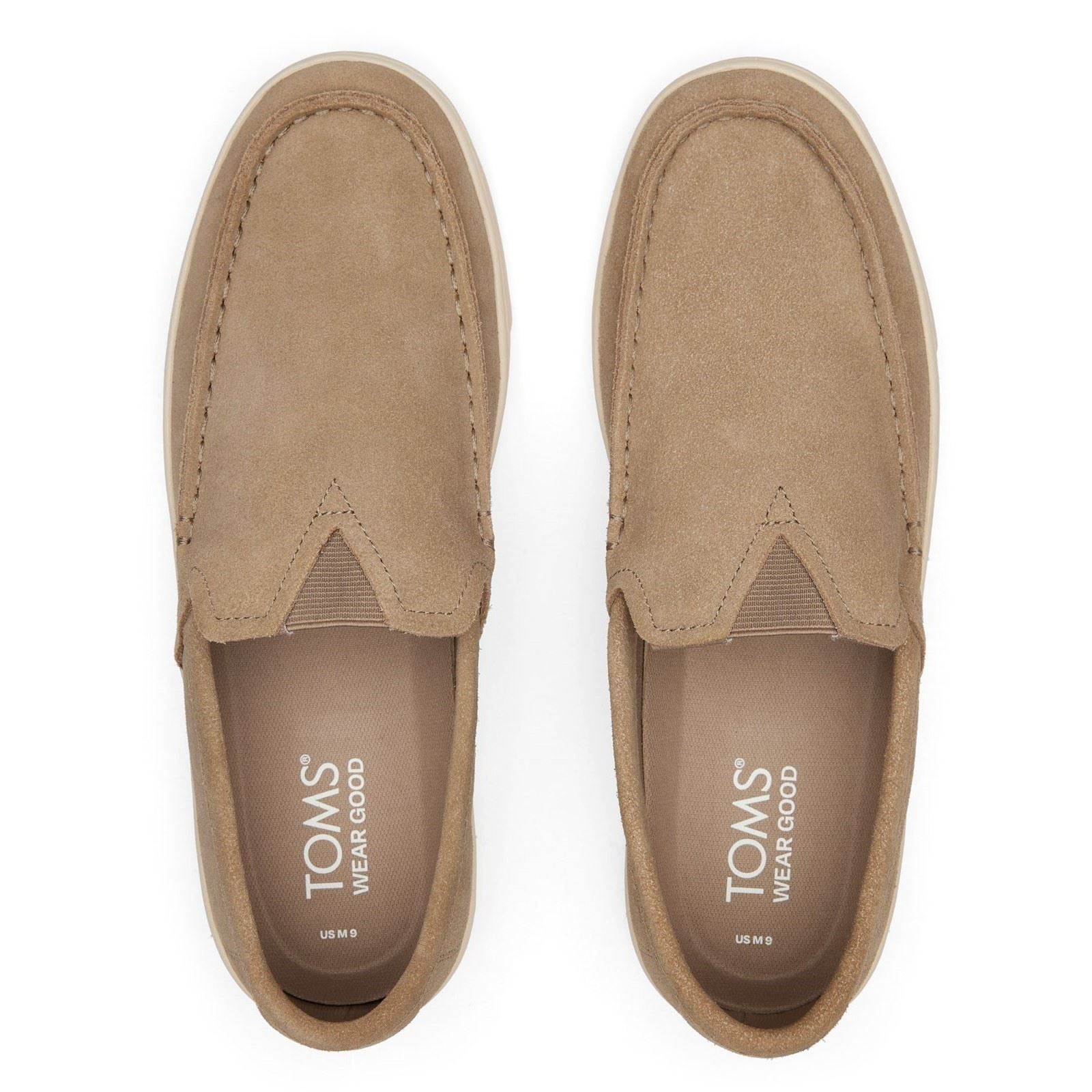 TOMS TRVL Lite Espadrilles En Cuir Pour Hommes Dune