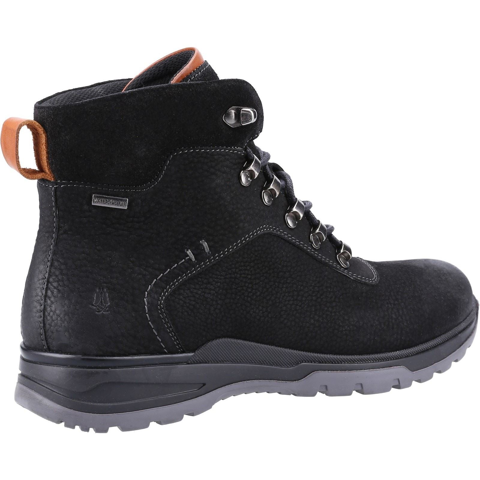 Hush Puppies Paul Bottes Noires En Nubuck Pour Hommes