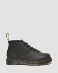 Dr. Martens Church Greasy Bottes Noires En Cuir